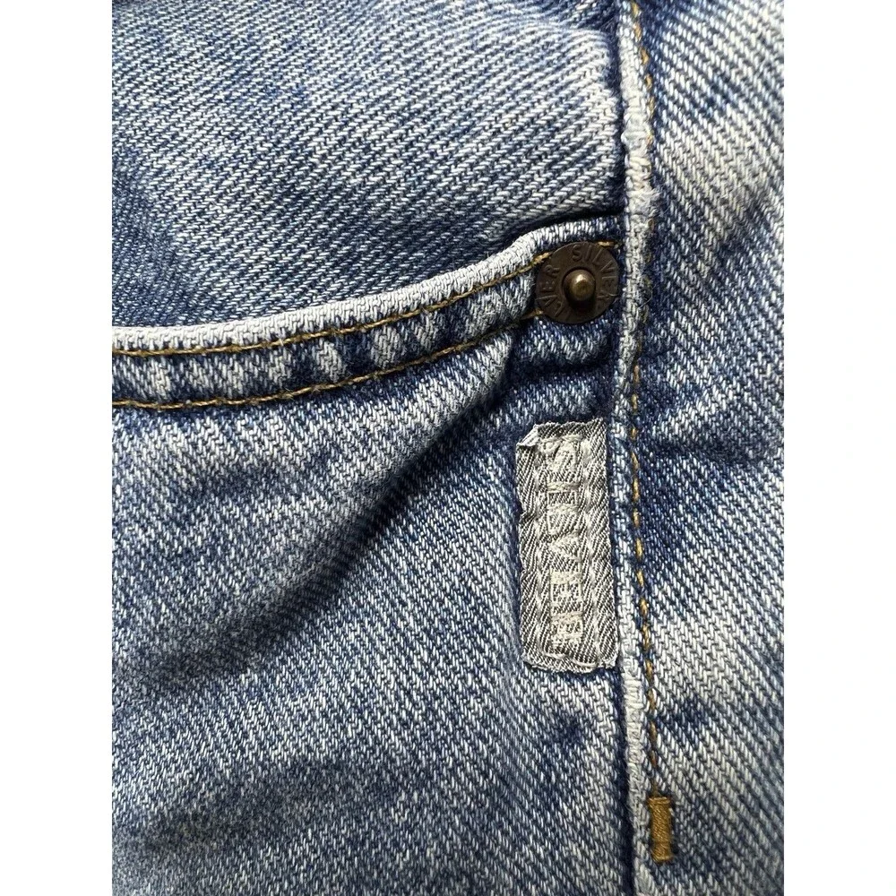Vintage Silver Jeans Mens 27x32 Made In Canada Straight Leg Button Fly